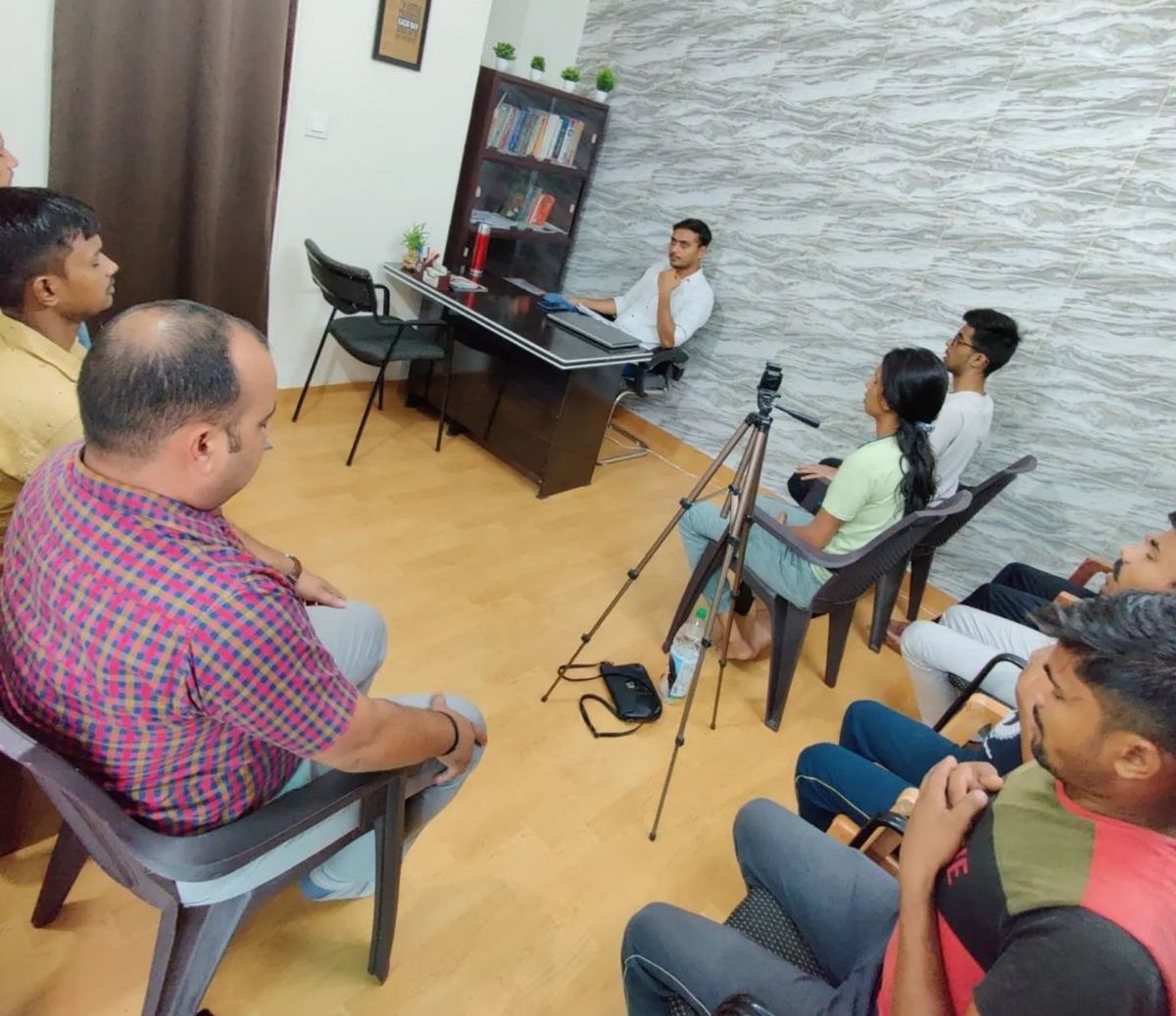 Recorded speaking practice session