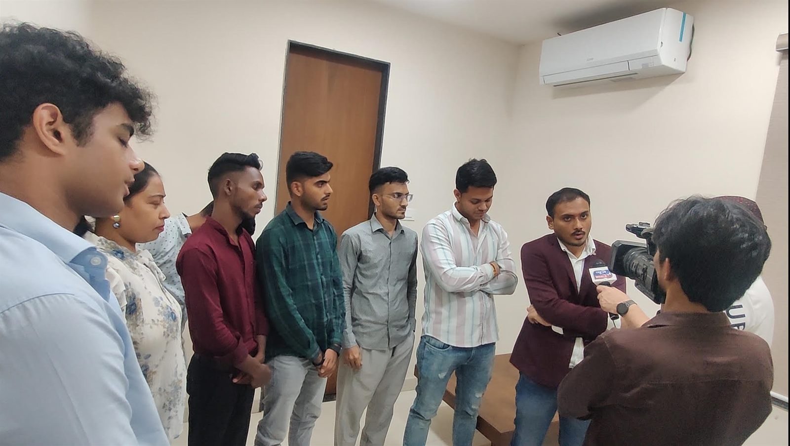 Founder-led training at Heal Stammering in Bhopal — a live breathing practice session